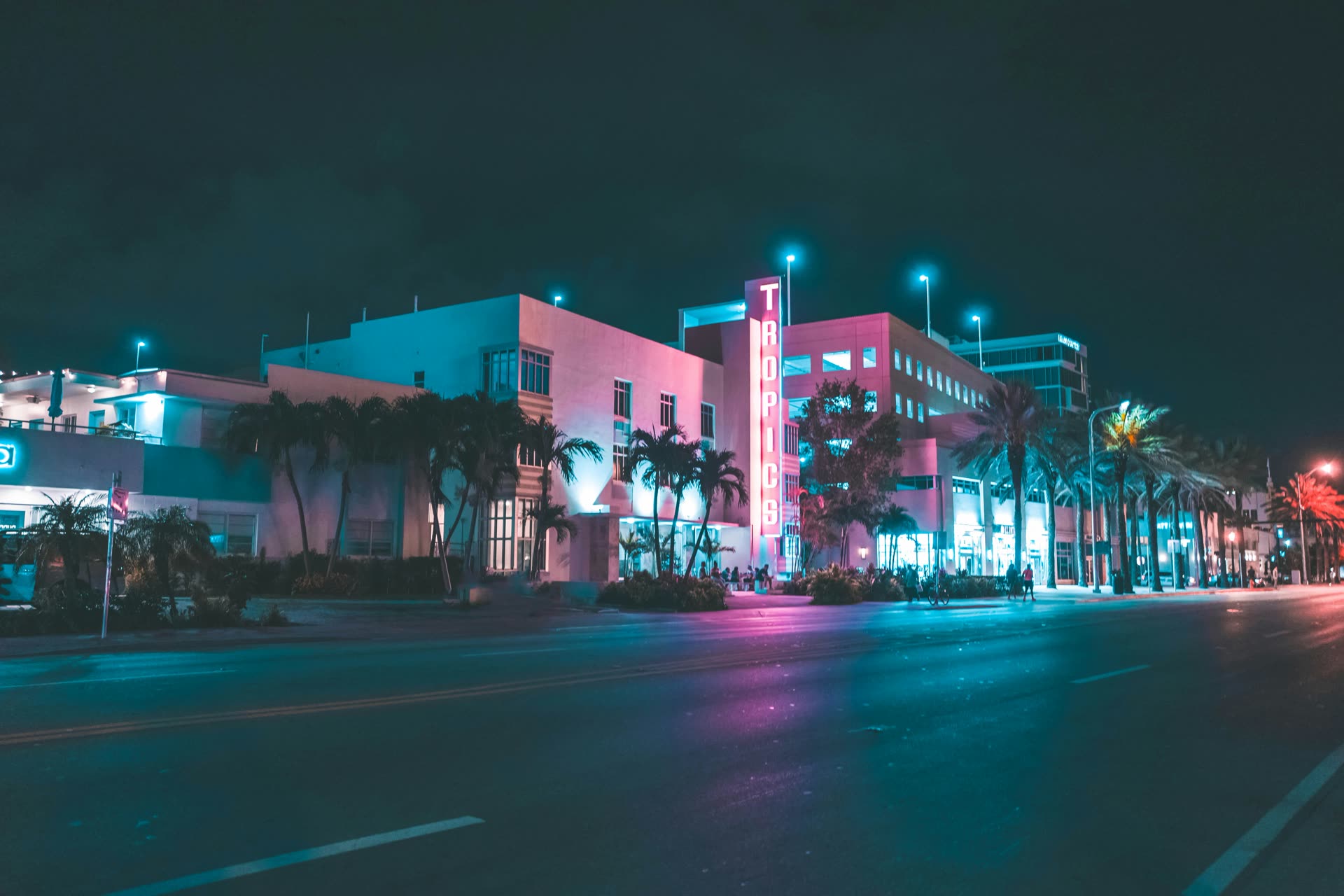 Miami at night